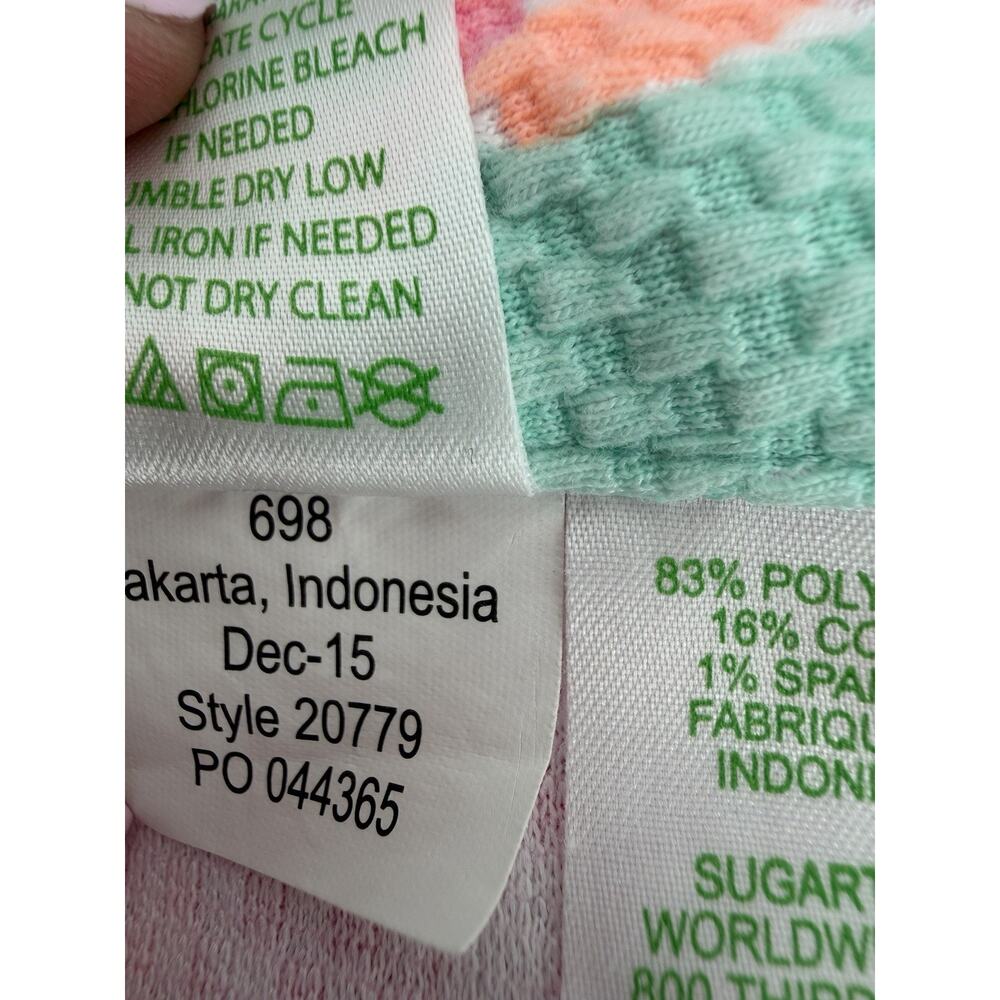 Lilly Pulitzer Alycia Textured Shorts Pink Blue Lovebirds Vibrant Preppy Size 6 - Picture 8 of 8